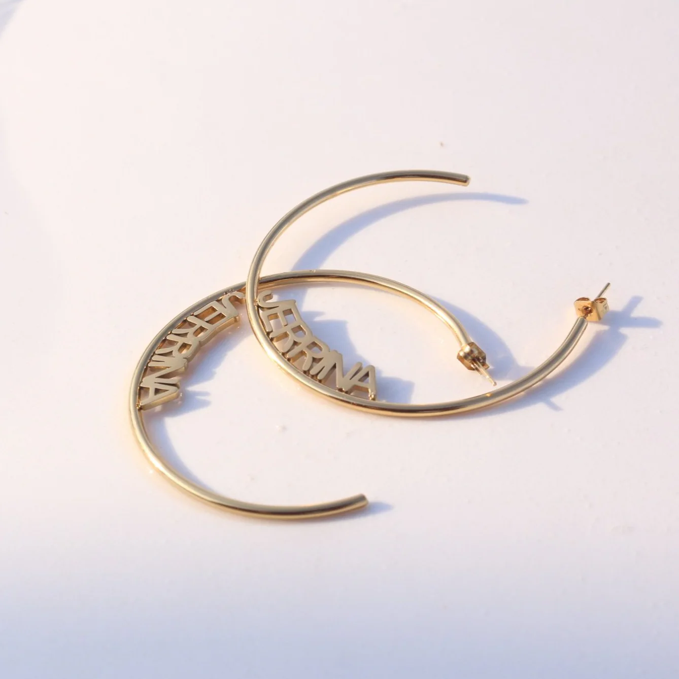 Personalized Name Hoop Earrings - Image 11