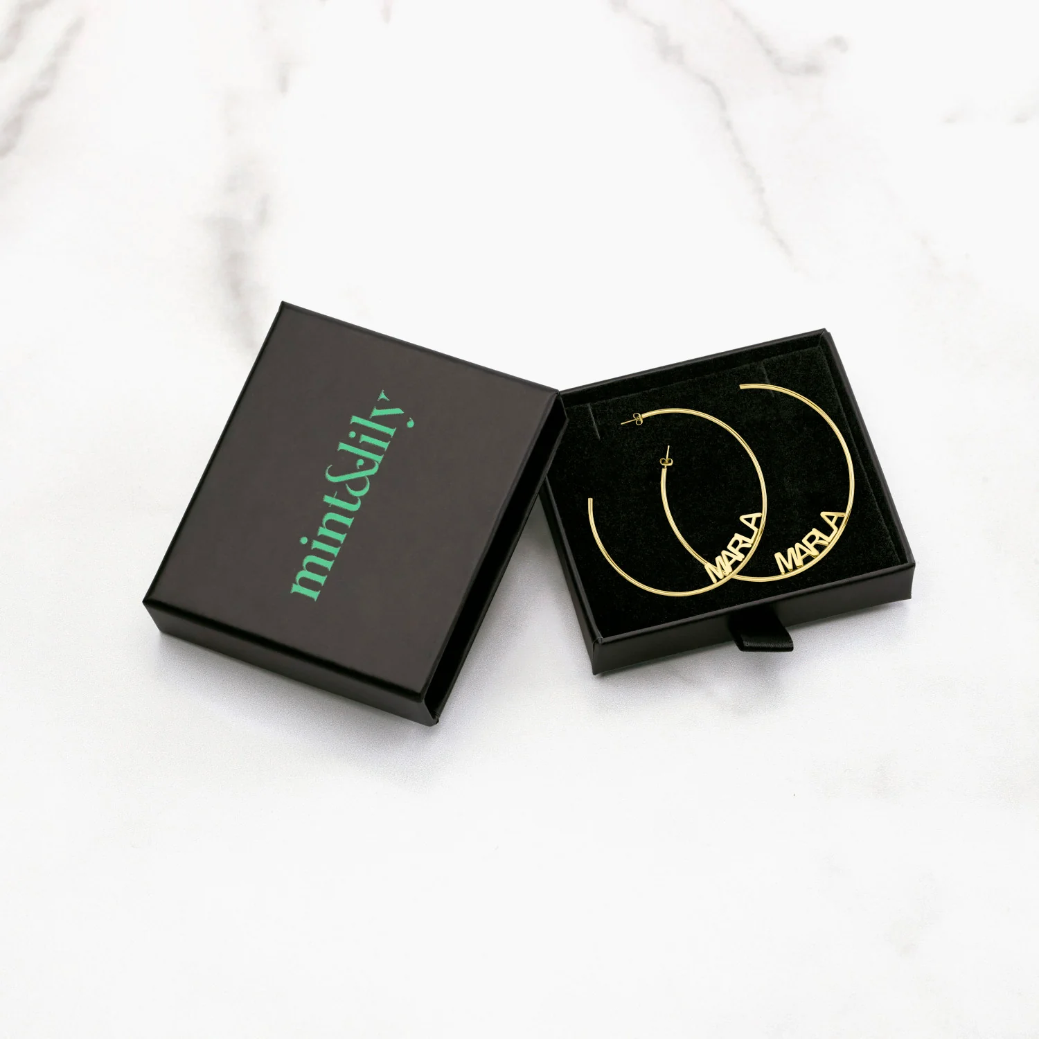Personalized Name Hoop Earrings - Image 12