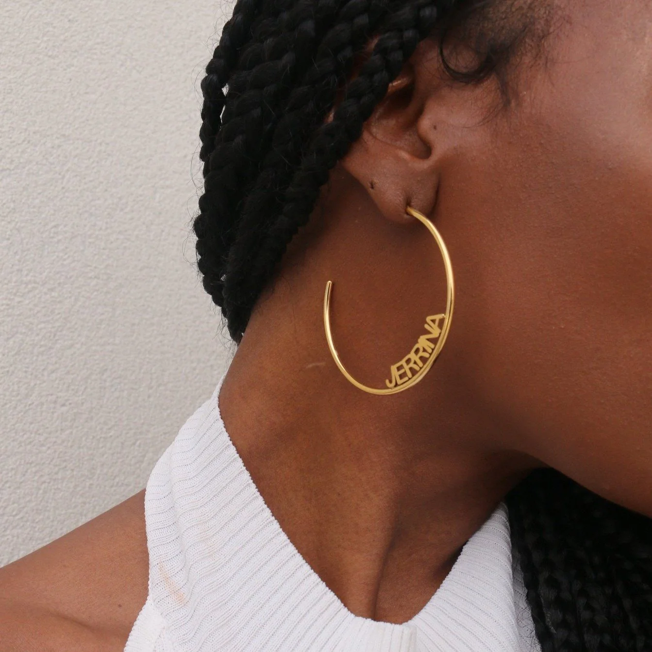 Personalized Name Hoop Earrings - Image 13