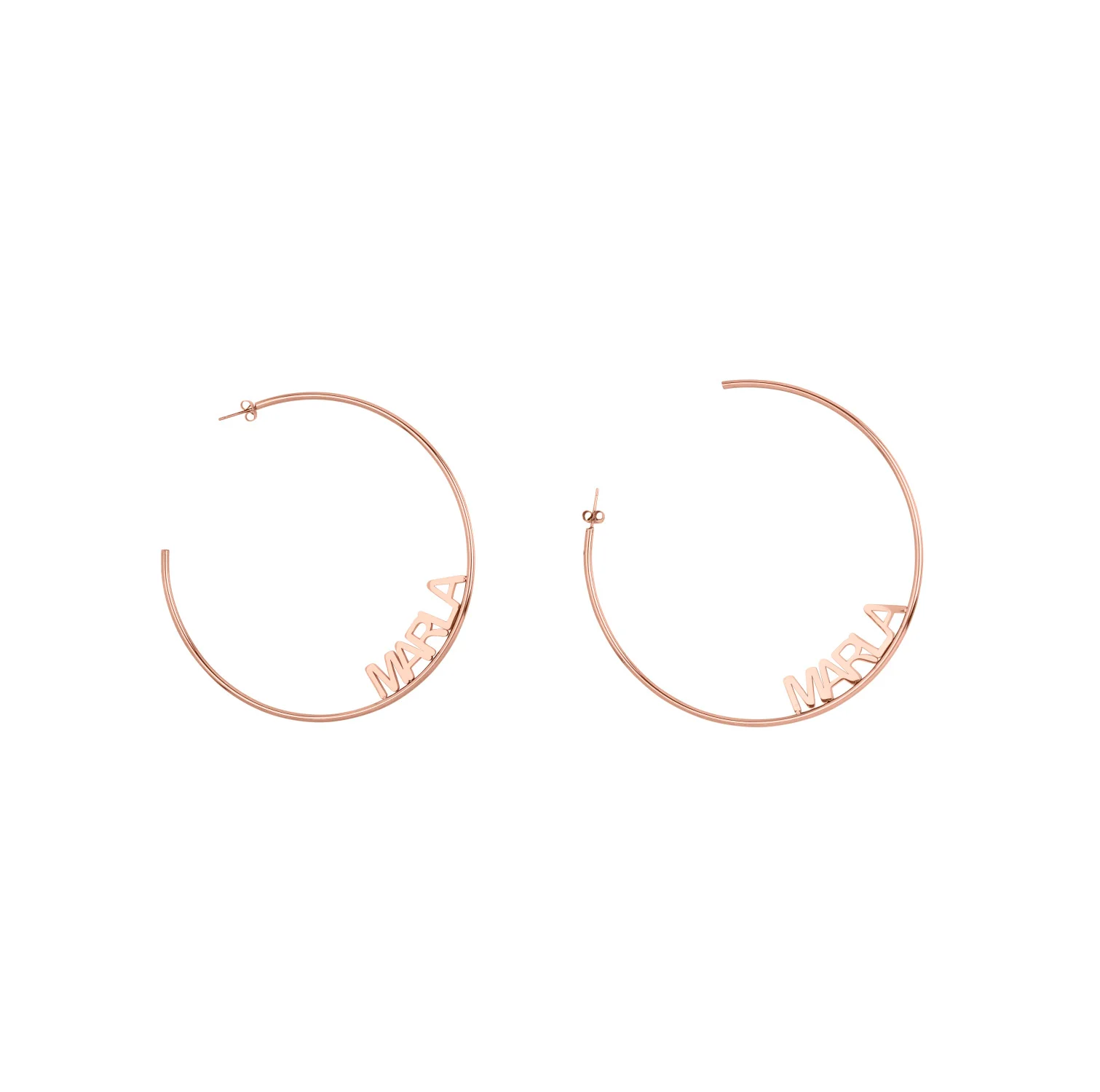 Personalized Name Hoop Earrings - Image 18