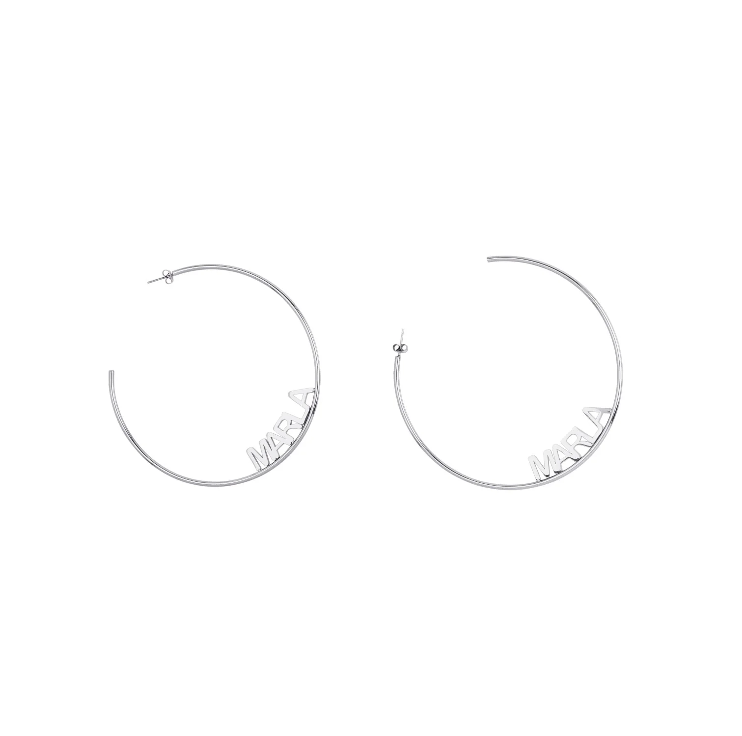 Personalized Name Hoop Earrings - Image 6