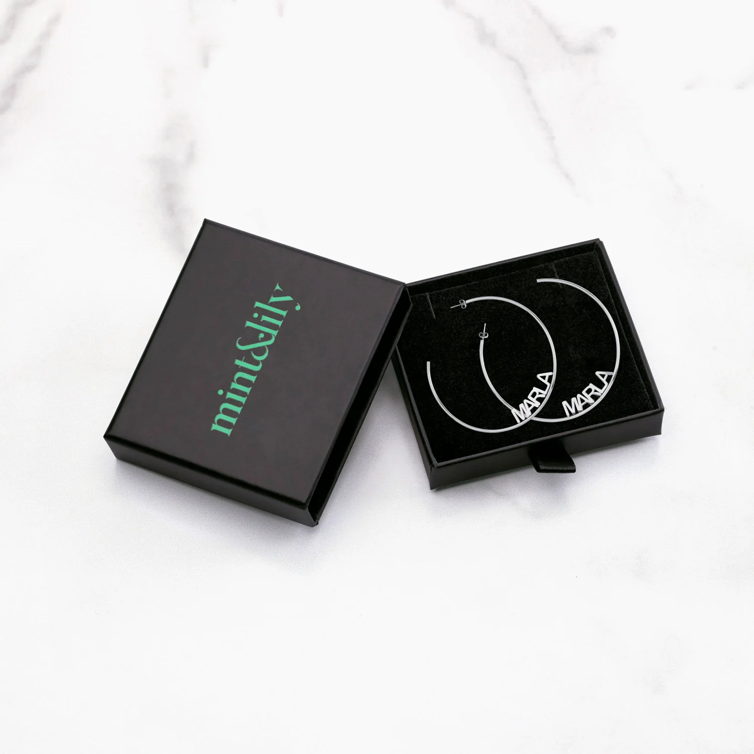 Personalized Name Hoop Earrings - Image 9