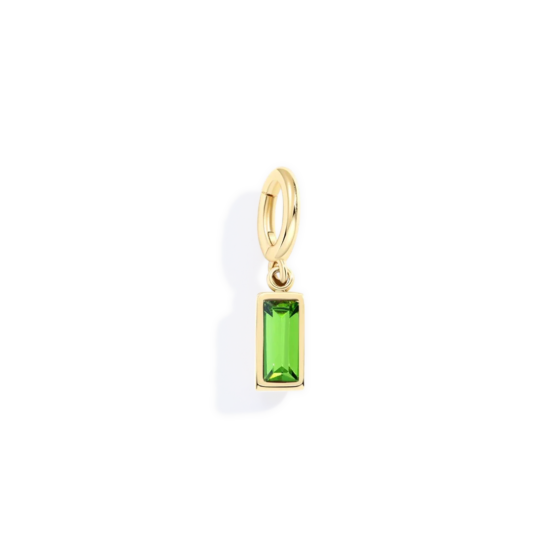 Dainty Baguette Birthstone Charm - Image 29