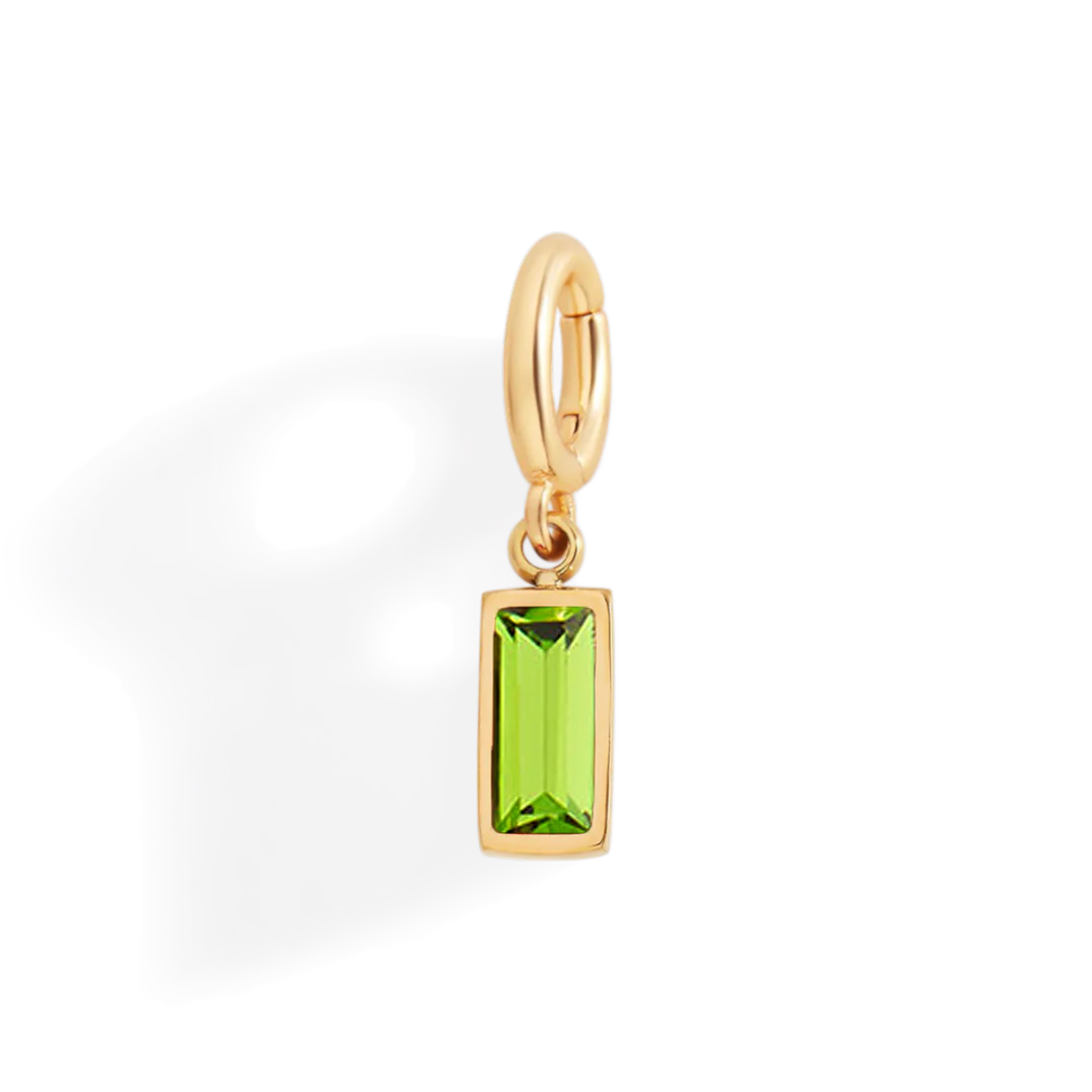 Dainty Baguette Birthstone Charm - Image 75