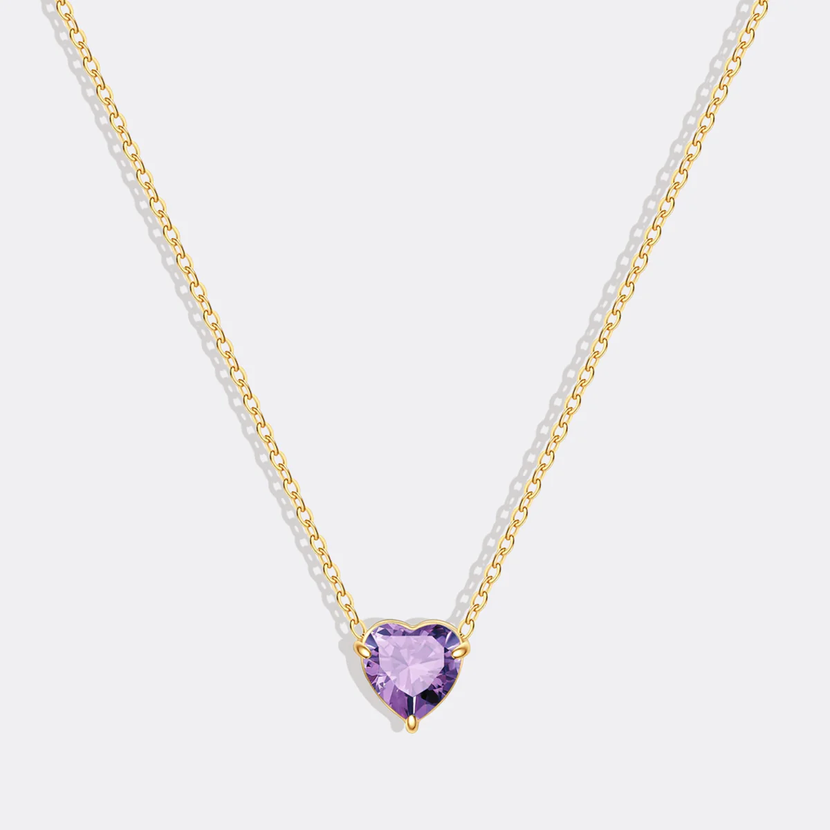 Dainty Birthstone Heart Necklace - Image 32