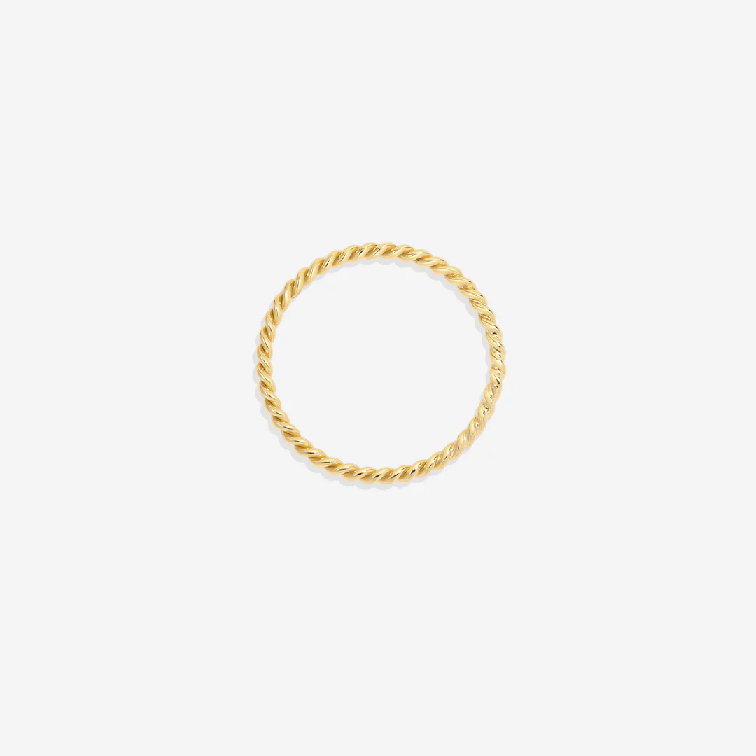 Dainty Braided Stacking Ring - Image 12