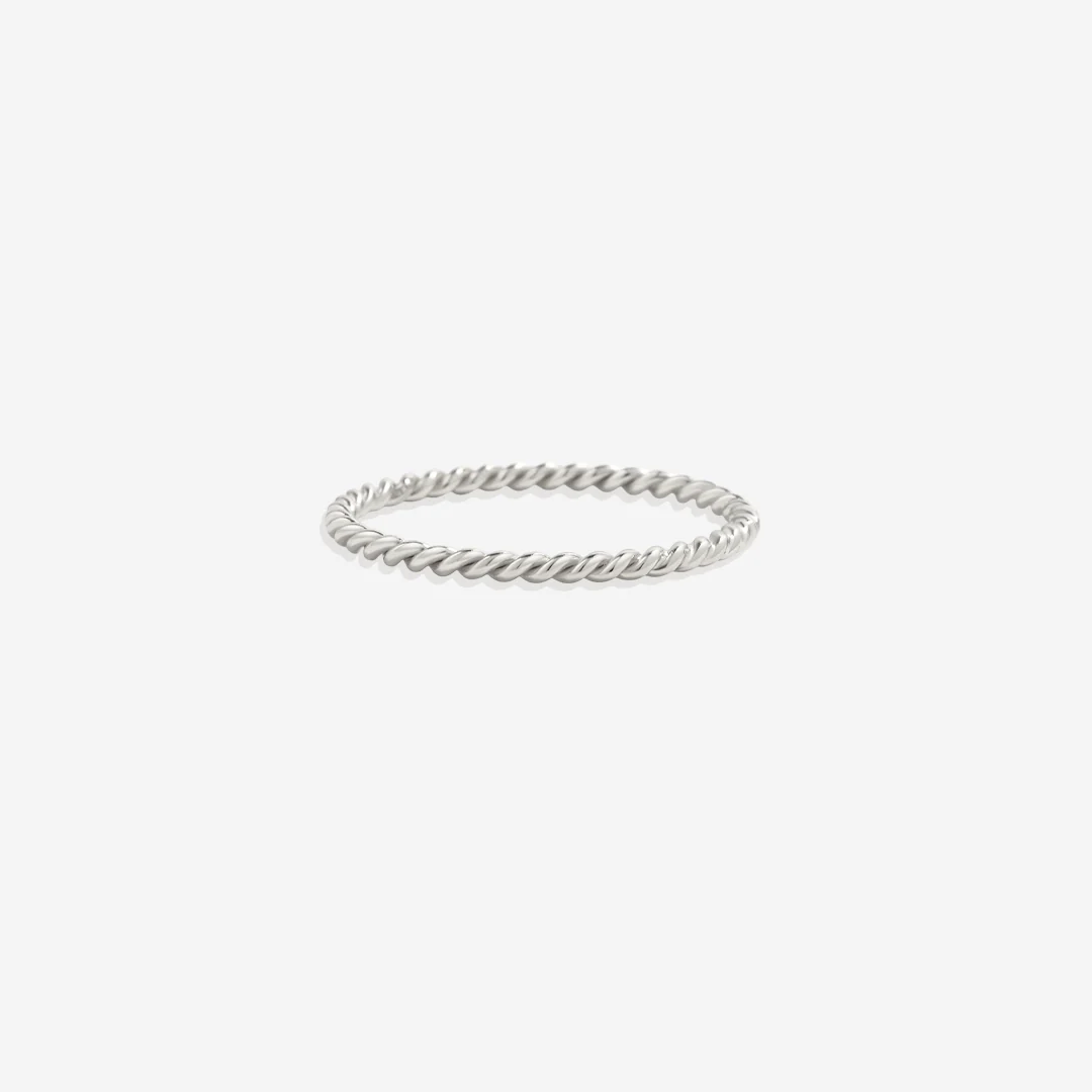 Dainty Braided Stacking Ring - Image 13