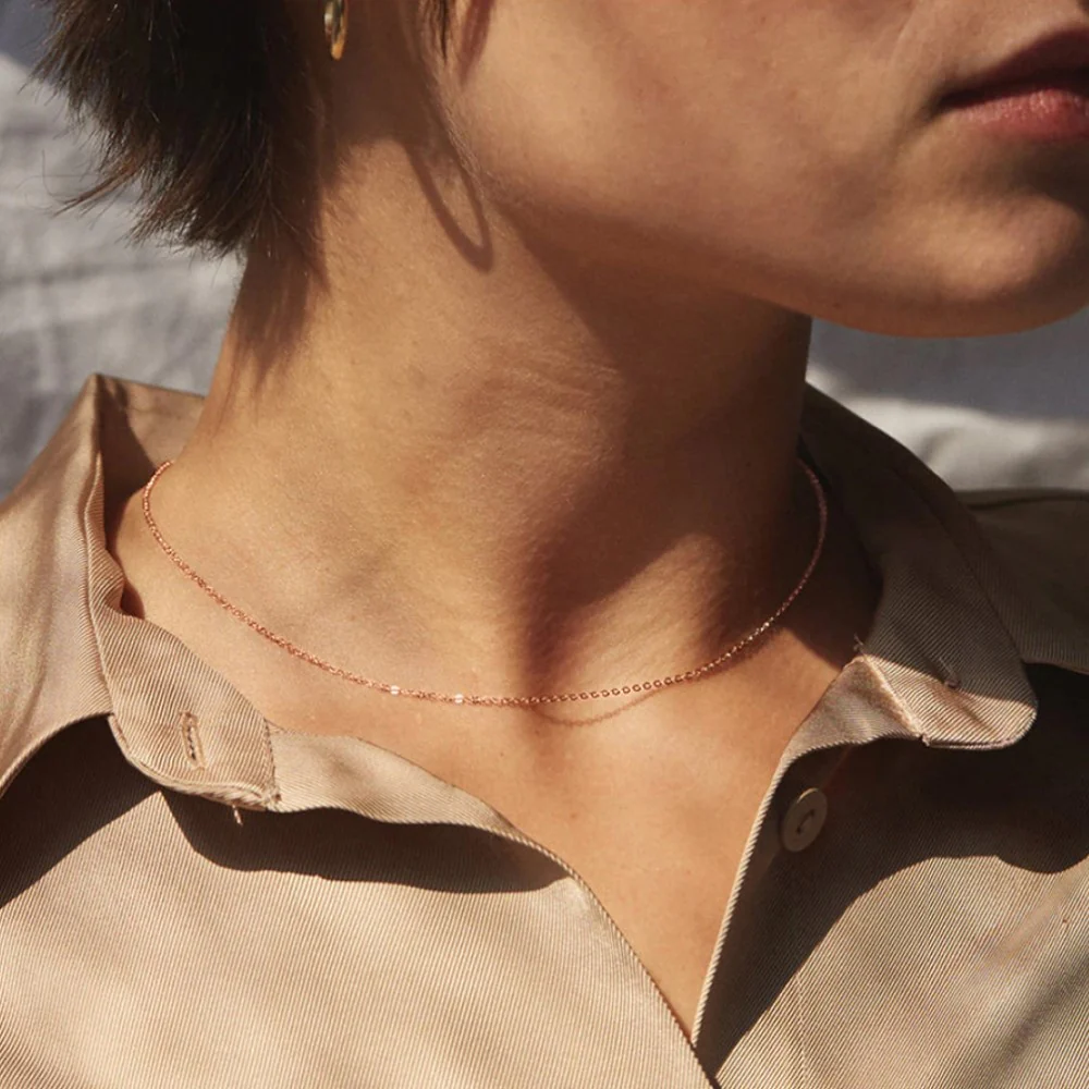 Dainty Cable Chain Necklace - Image 15