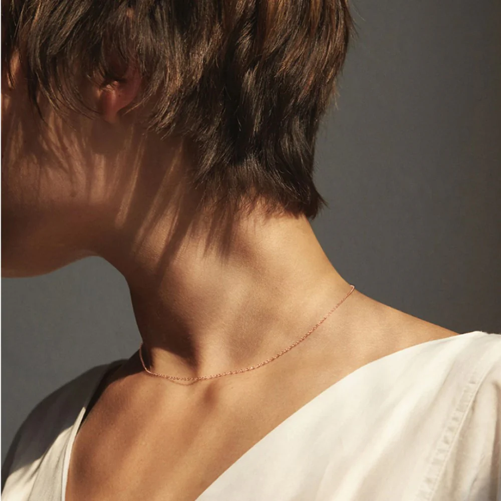 Dainty Cable Chain Necklace - Image 9