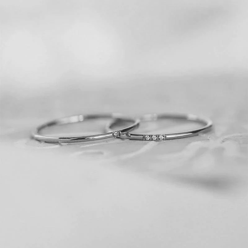 Dainty Diamonds Stacking Ring - Image 14