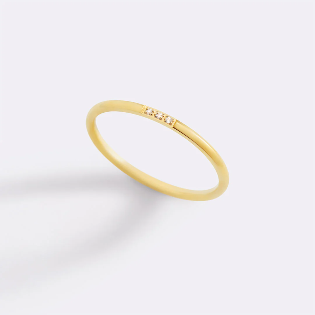 Dainty Diamonds Stacking Ring - Image 26