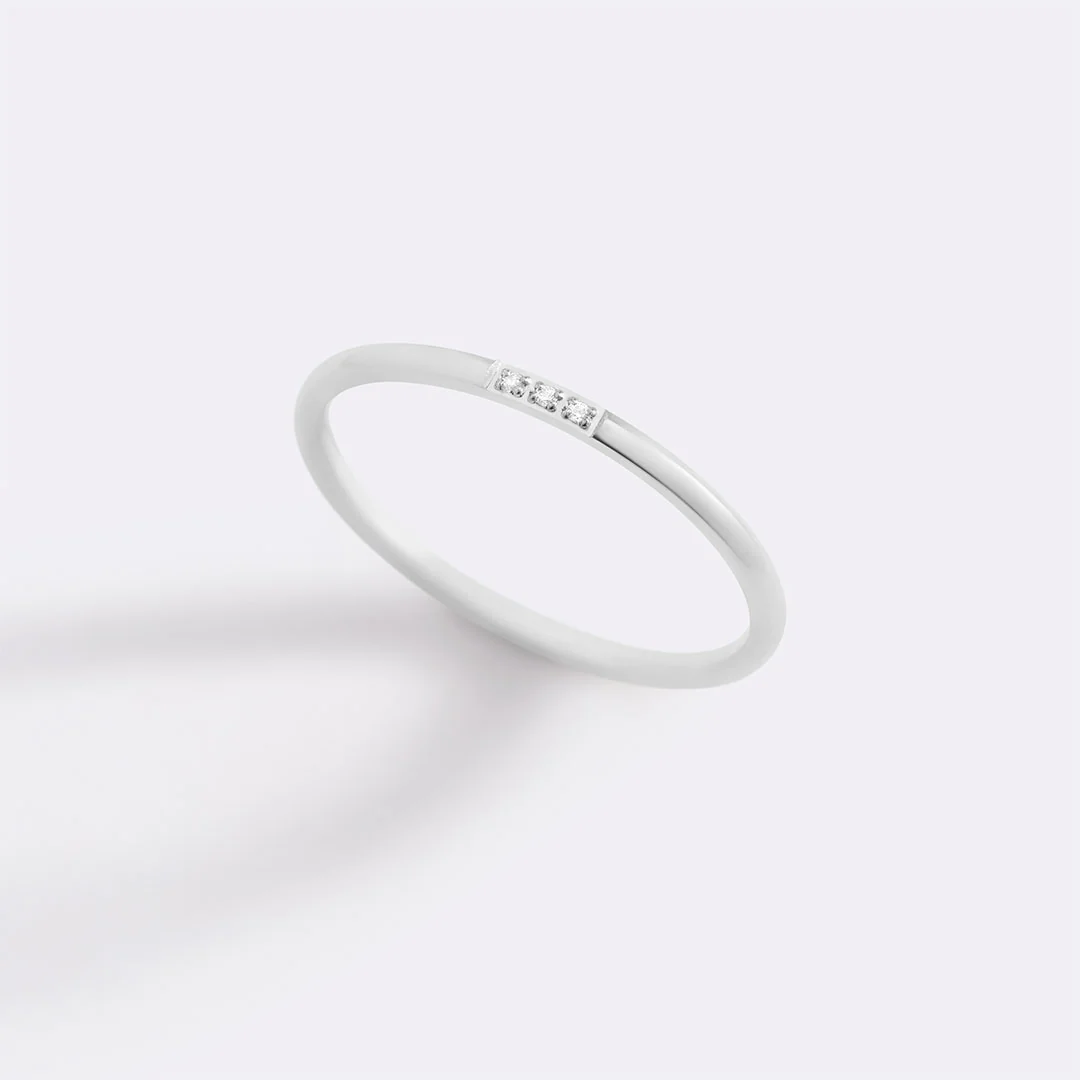 Dainty Diamonds Stacking Ring - Image 29