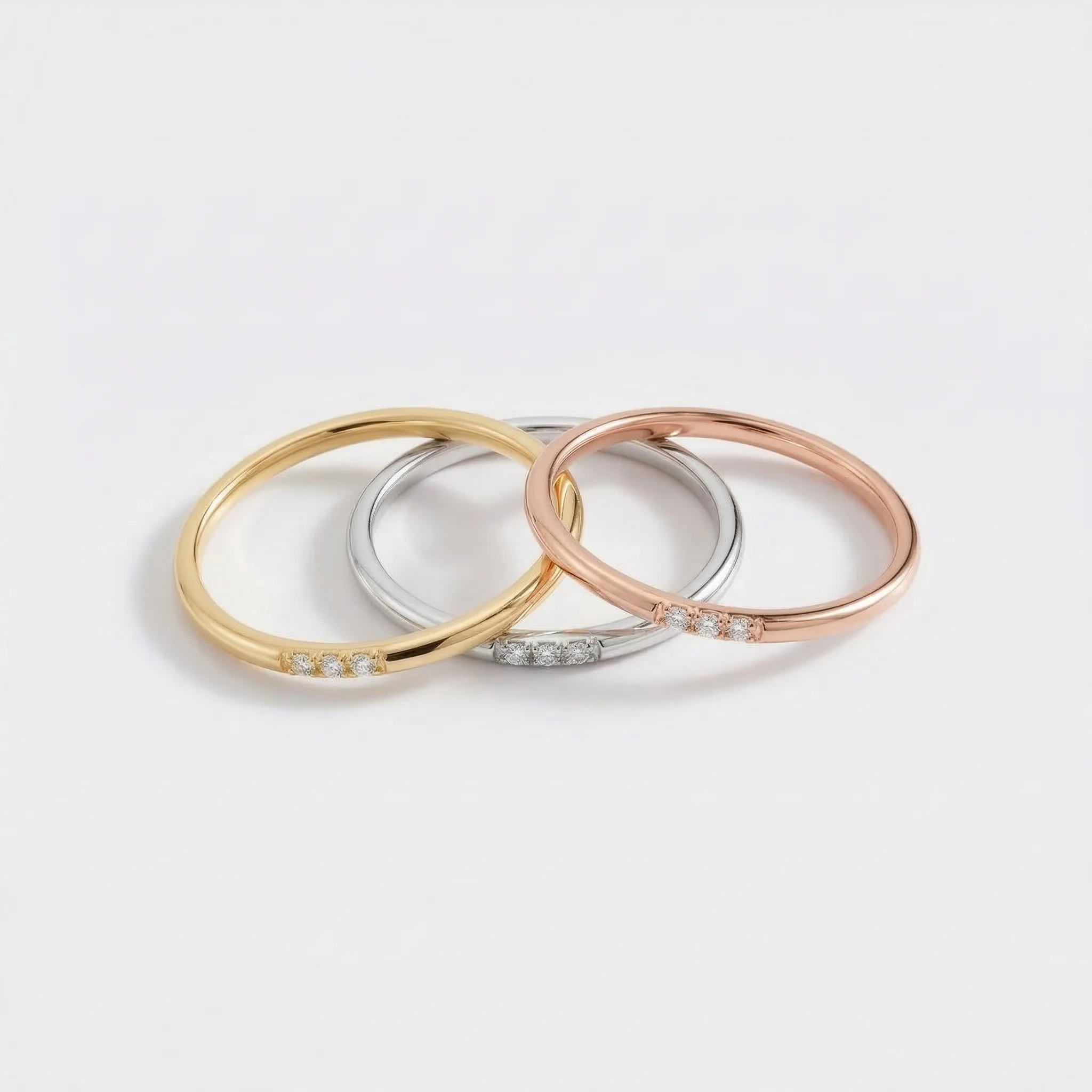 Dainty Diamonds Stacking Ring - Image 33