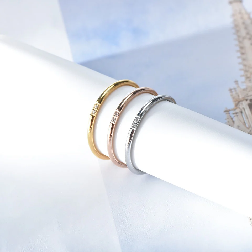 Dainty Diamonds Stacking Ring - Image 9
