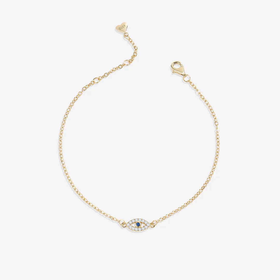 Dainty Evil Eye Charm Bracelet - Image 13