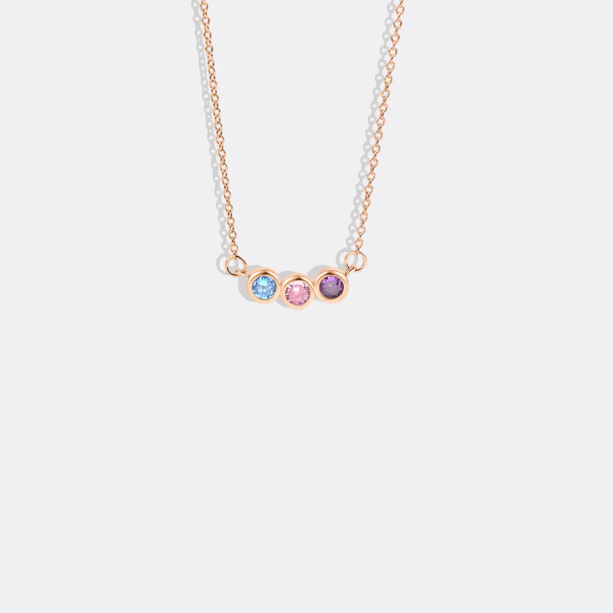 Dainty Family Birthstones Necklace - Image 43