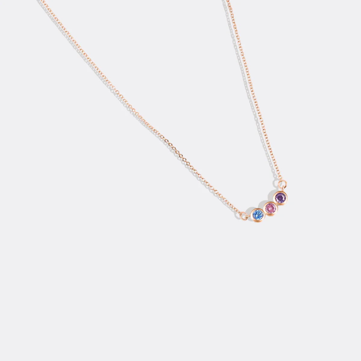 Dainty Family Birthstones Necklace - Image 44