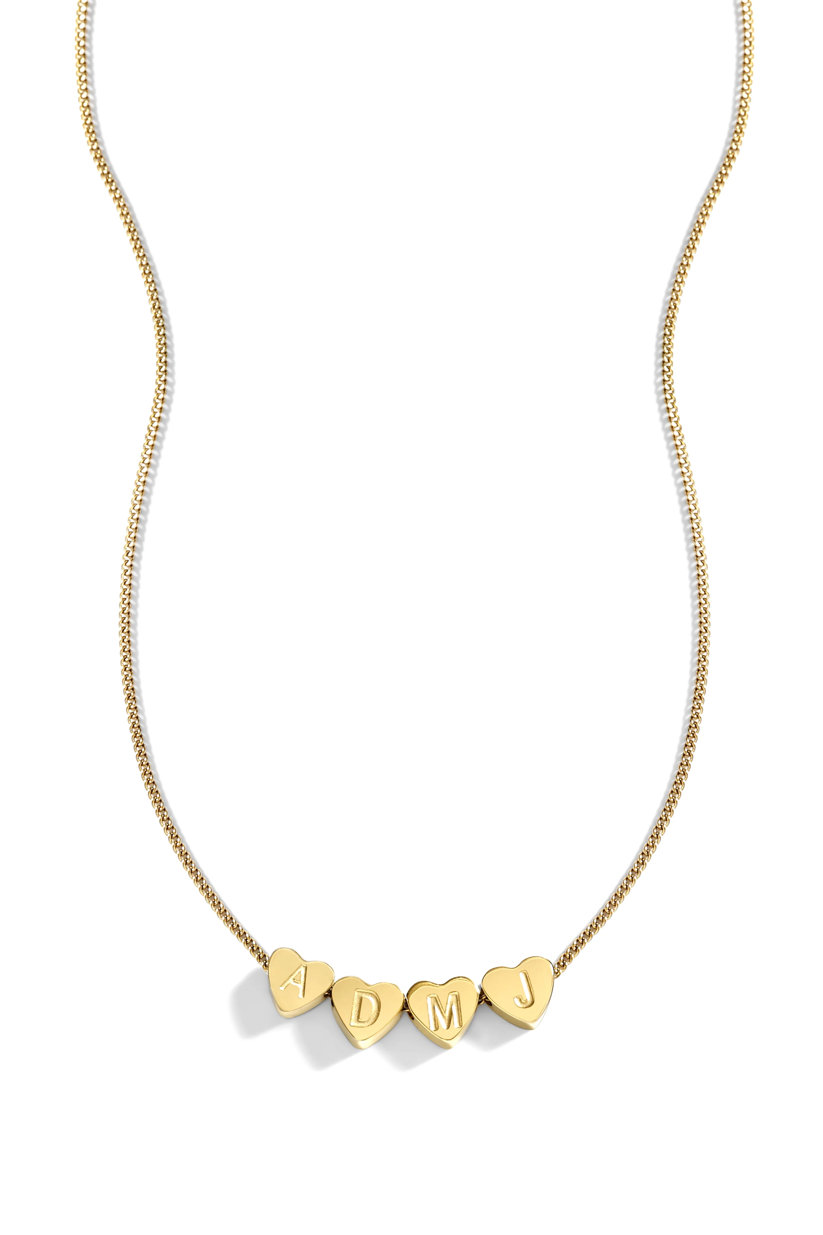 Dainty Heart Stacking Initial Necklace - Image 13