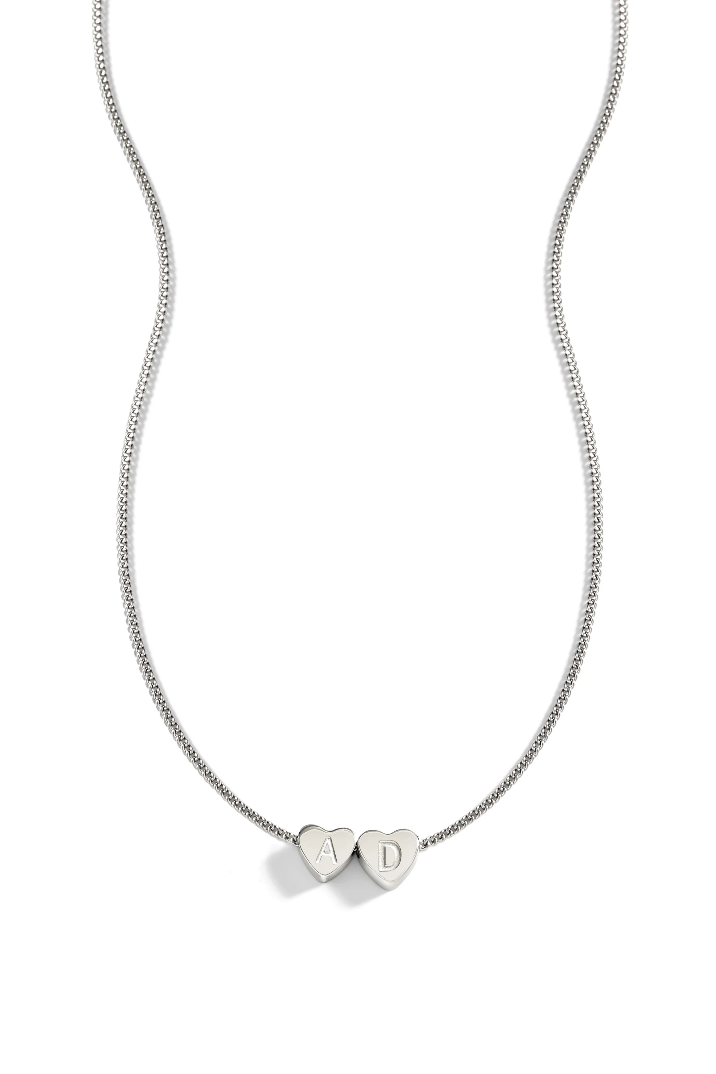 Dainty Heart Stacking Initial Necklace - Image 19