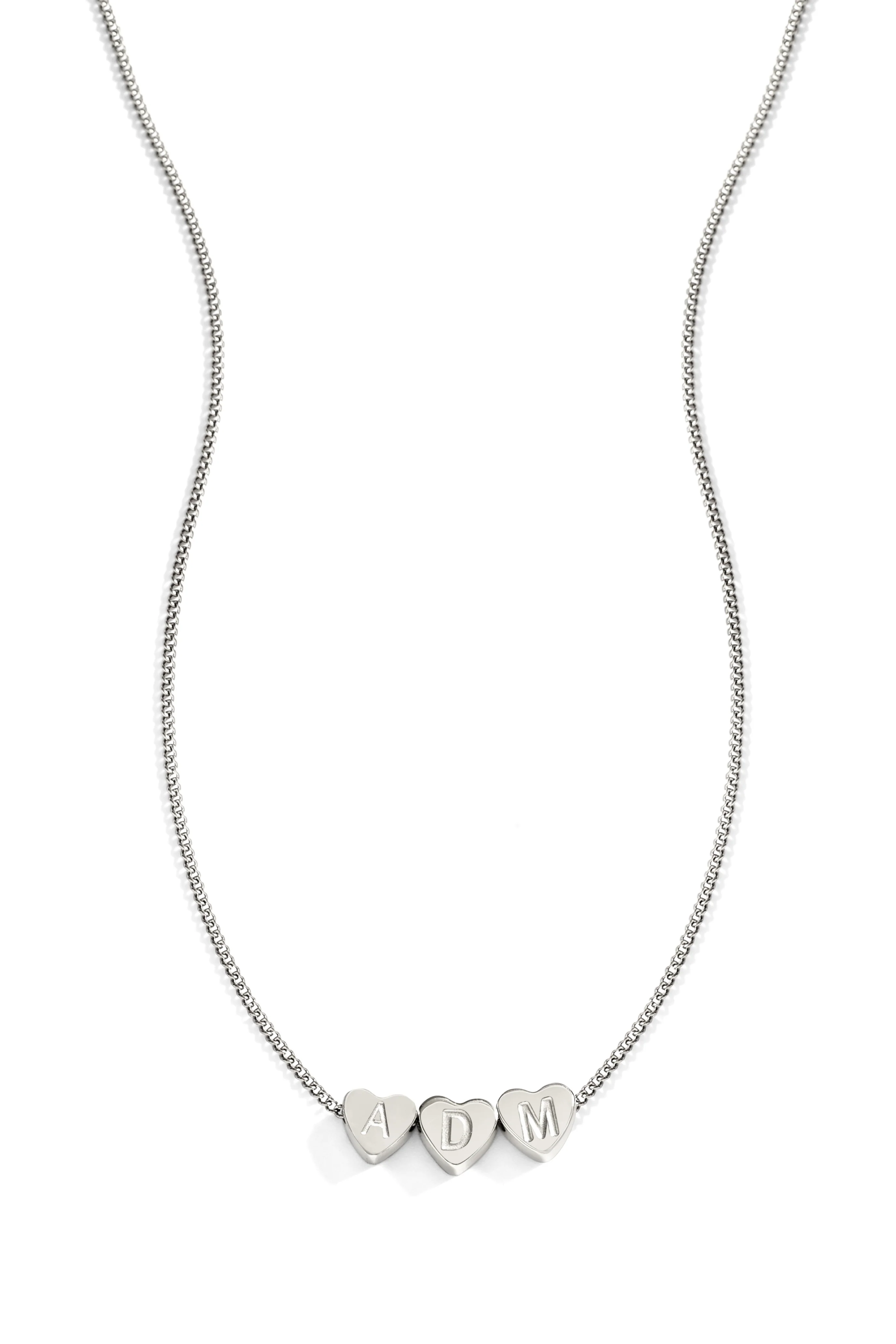 Dainty Heart Stacking Initial Necklace - Image 21