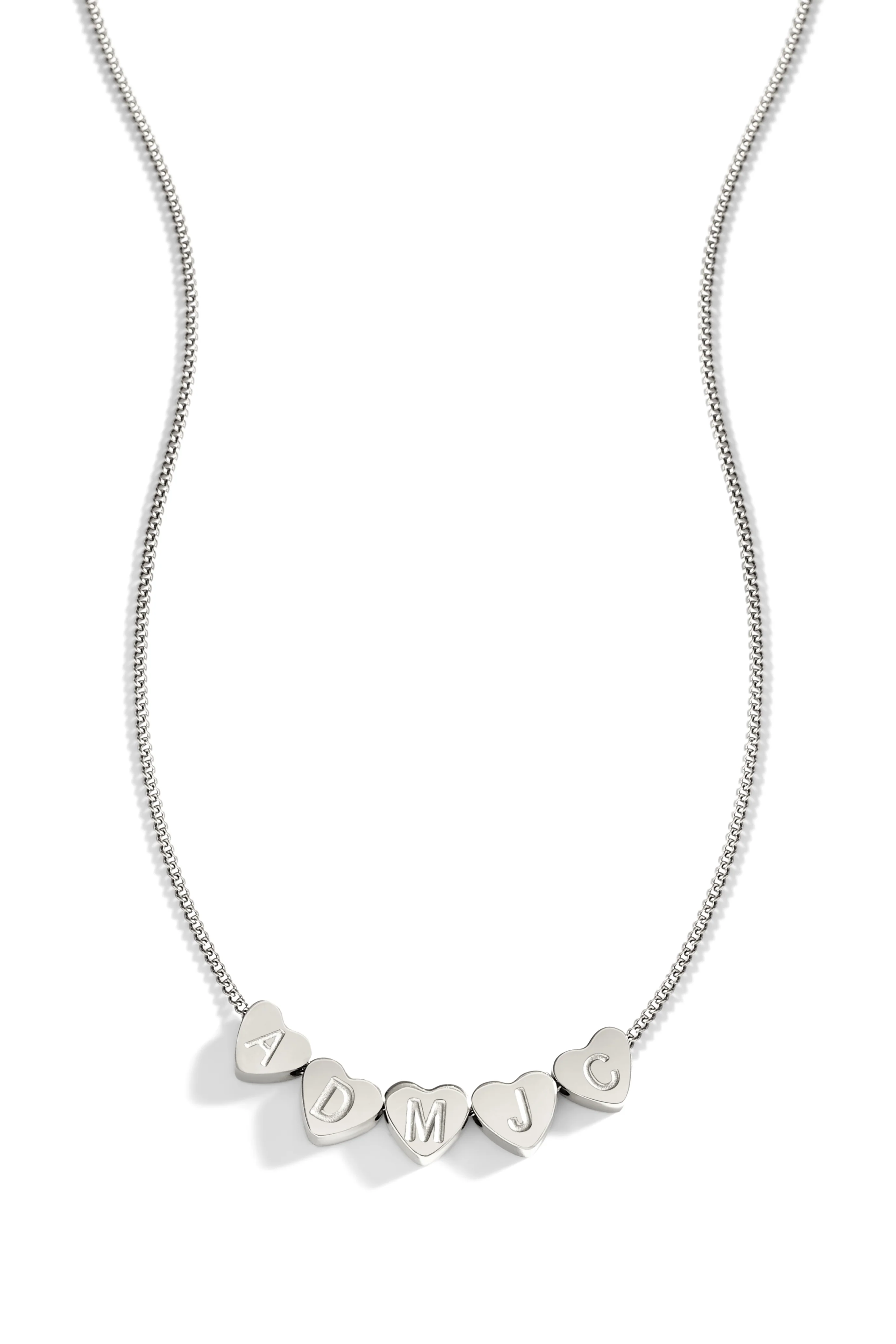 Dainty Heart Stacking Initial Necklace - Image 25
