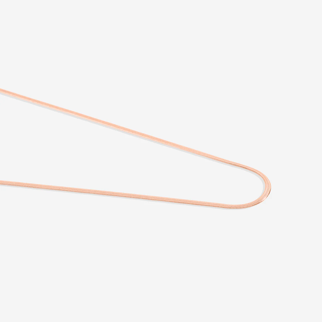 Dainty Herringbone Chain Necklace - Image 12