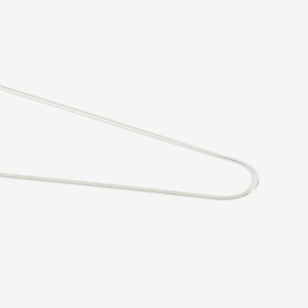 Dainty Herringbone Chain Necklace - Image 18