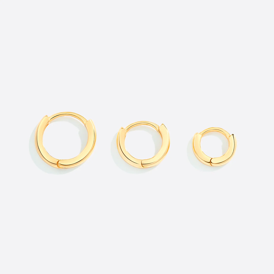 Dainty Huggie Hoop Earrings - Image 5