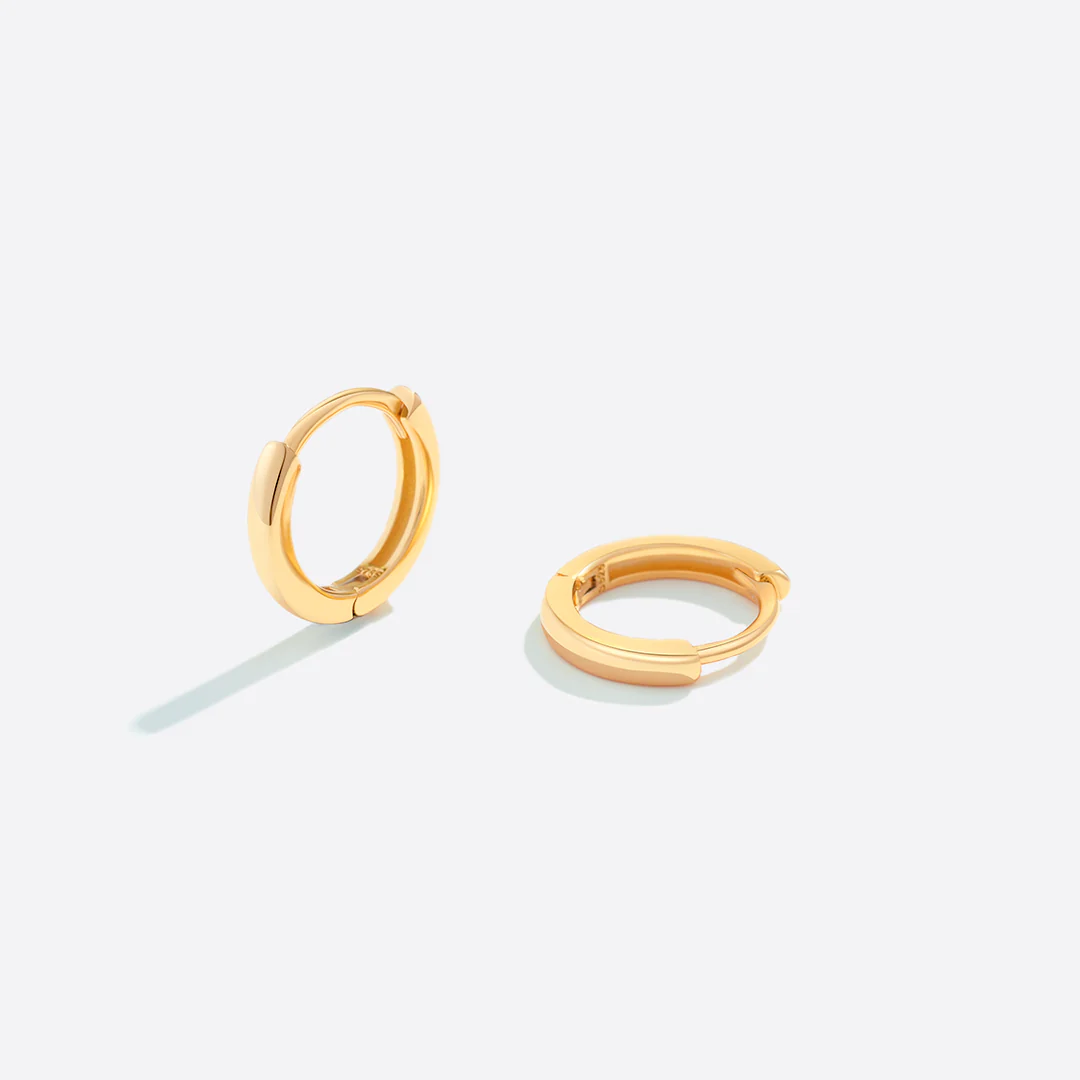 Dainty Huggie Hoop Earrings - Image 7