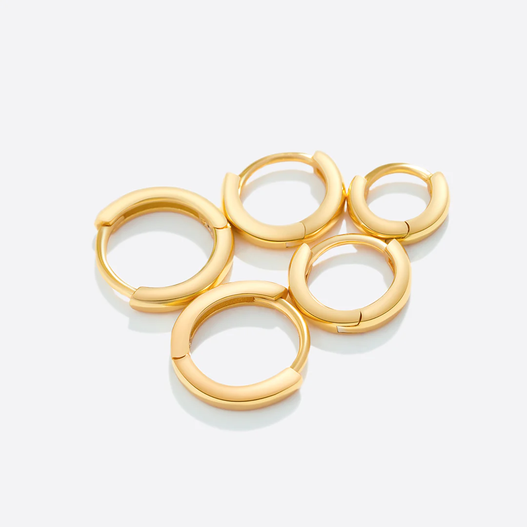 Dainty Huggie Hoop Earrings - Image 8