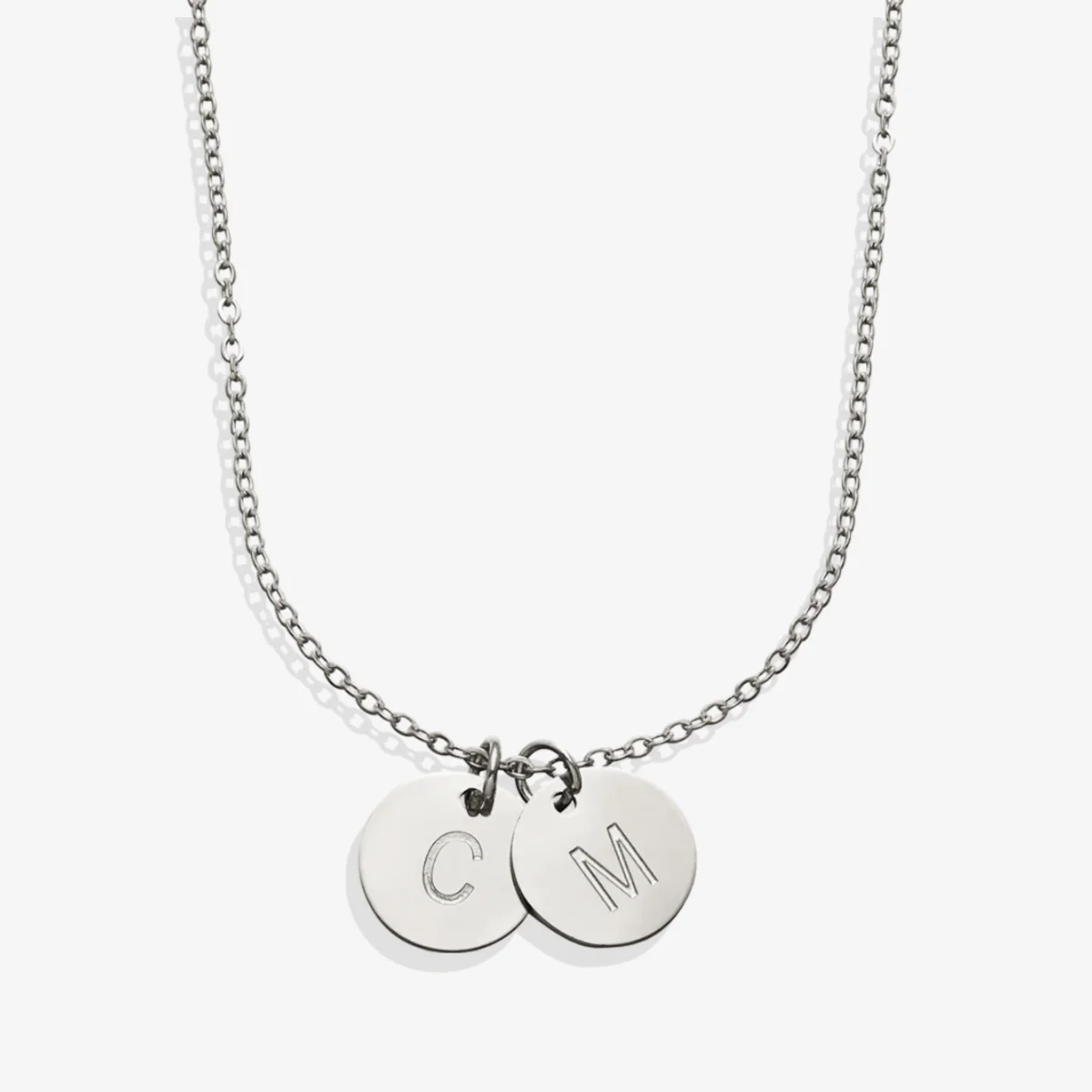 Dainty Disc Initial Necklace - Image 16