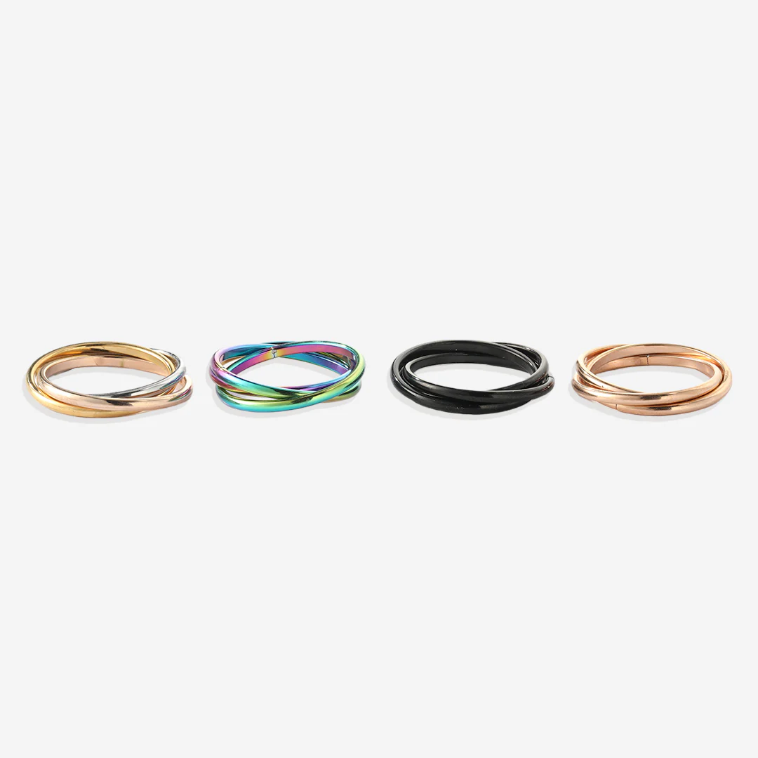 Dainty Interlocking Fidget Ring - Image 30