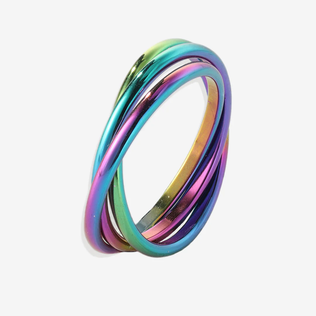 Dainty Interlocking Fidget Ring - Image 33