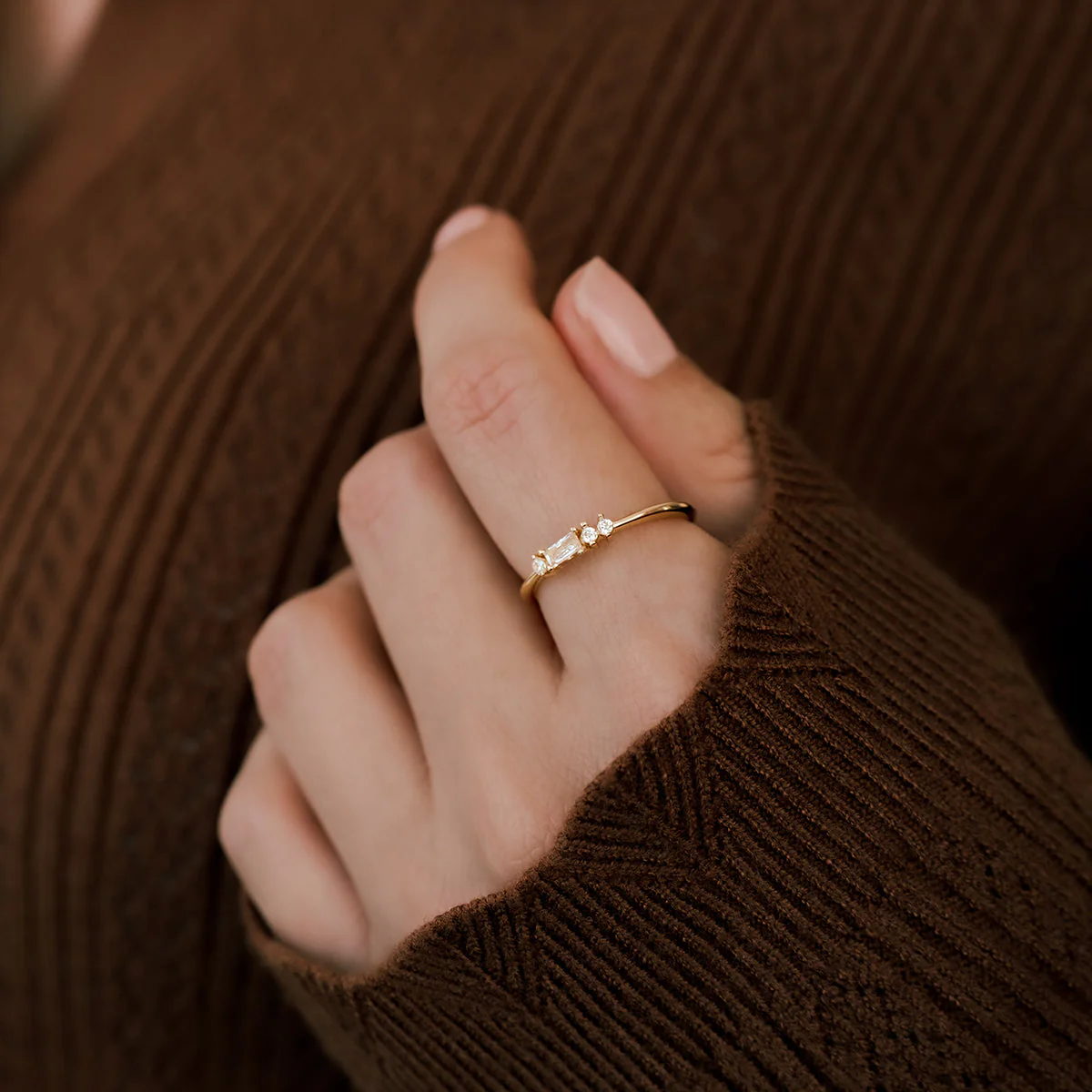 Dainty Personalized Morse Code Ring - Image 27