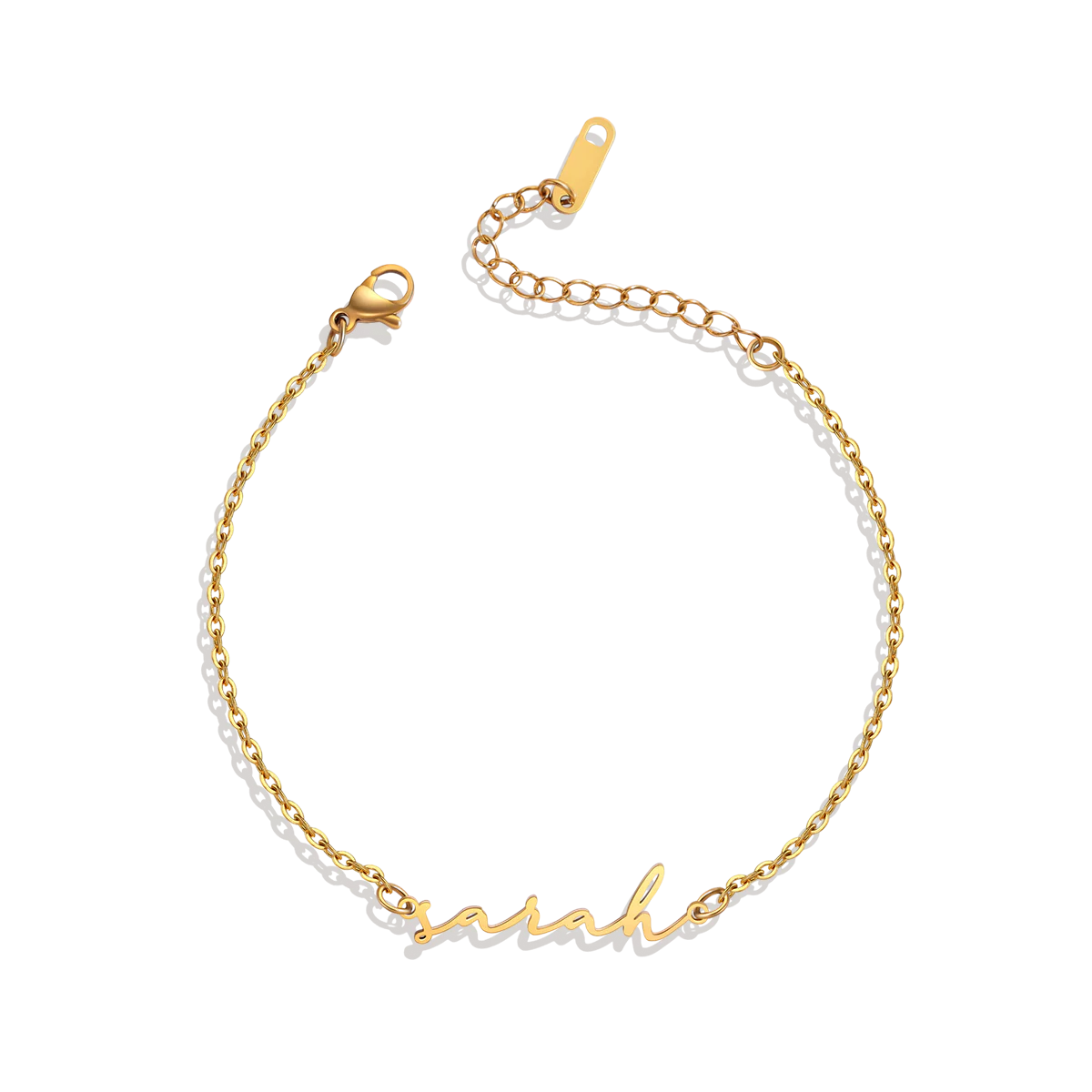 Dainty Script Name Bracelet - Image 5