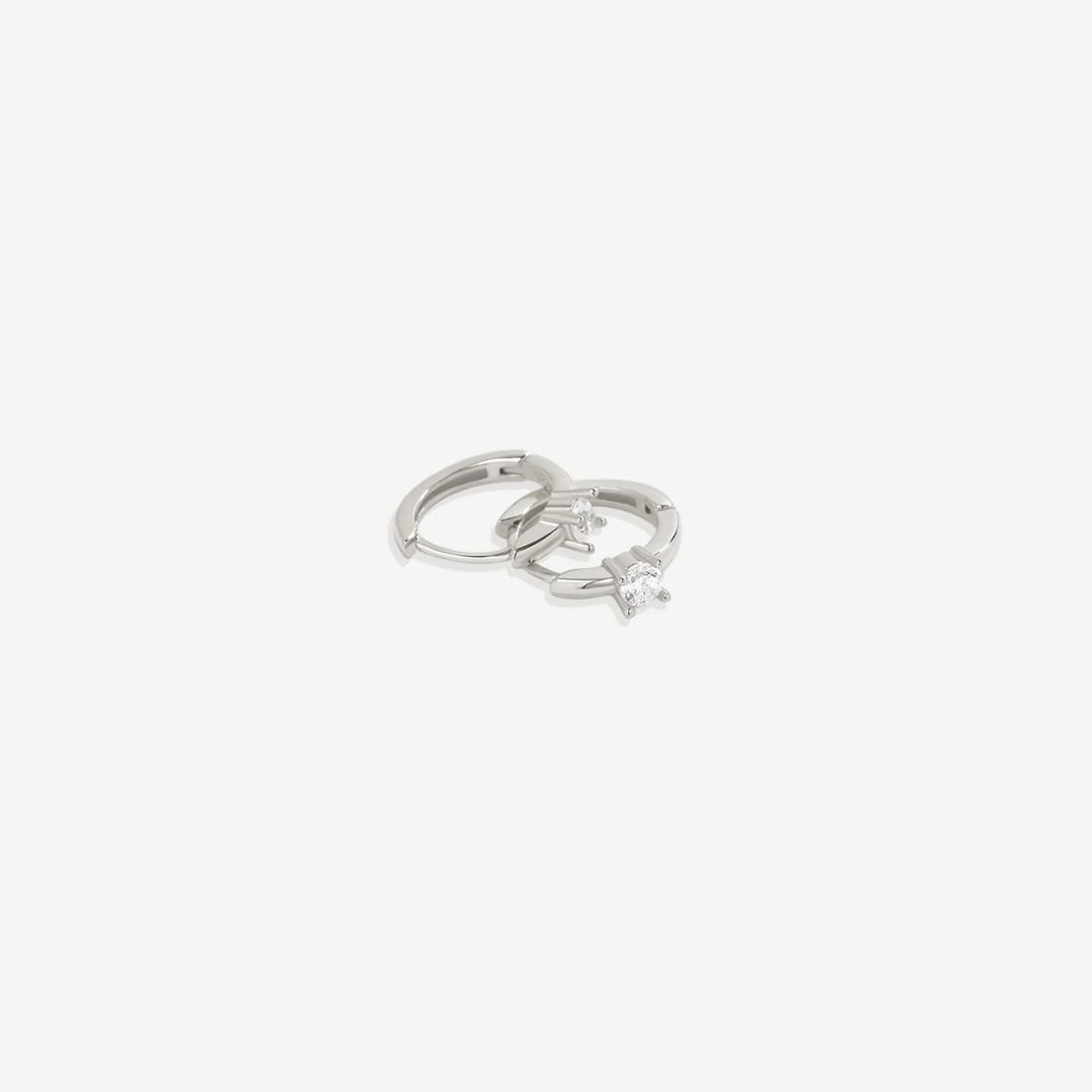 Dainty Single Stone Huggie Hoops - Image 17