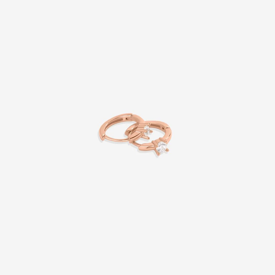 Dainty Single Stone Huggie Hoops - Image 18
