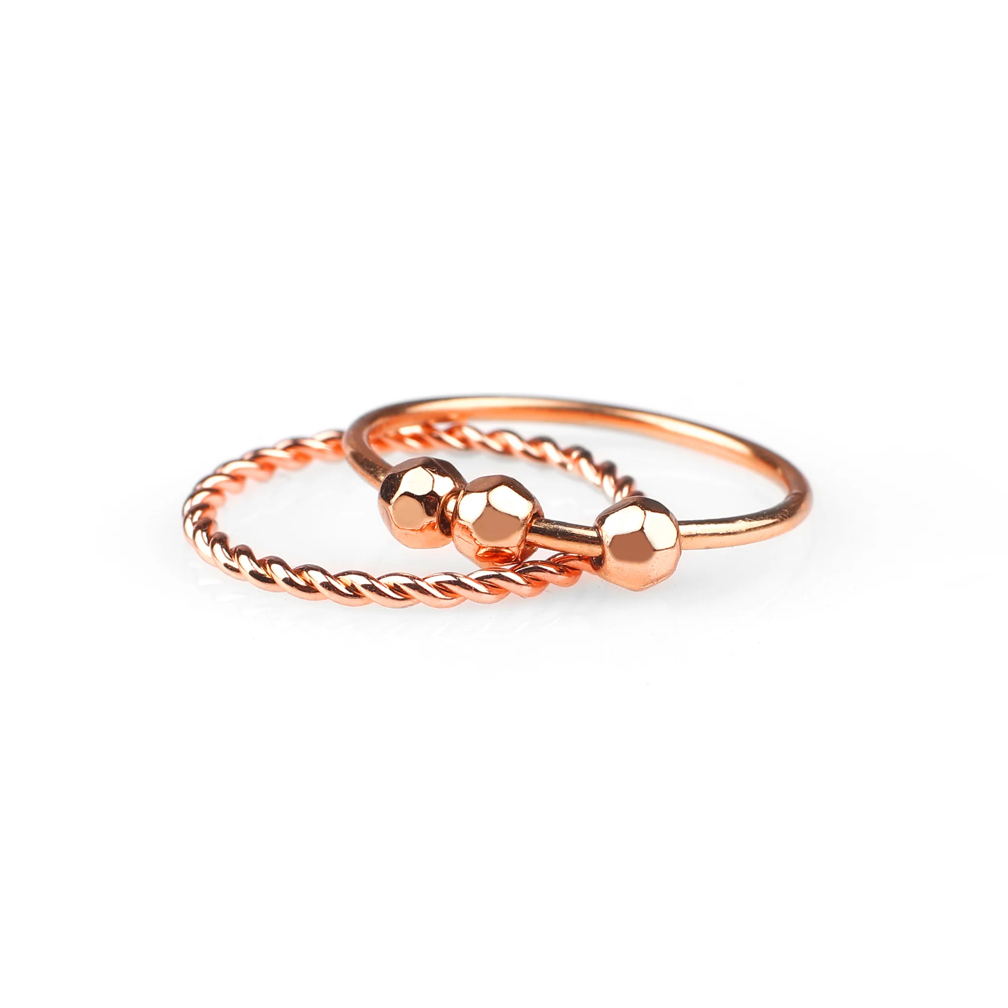 Dainty Stackable Beaded Fidget Ring Set - Image 21