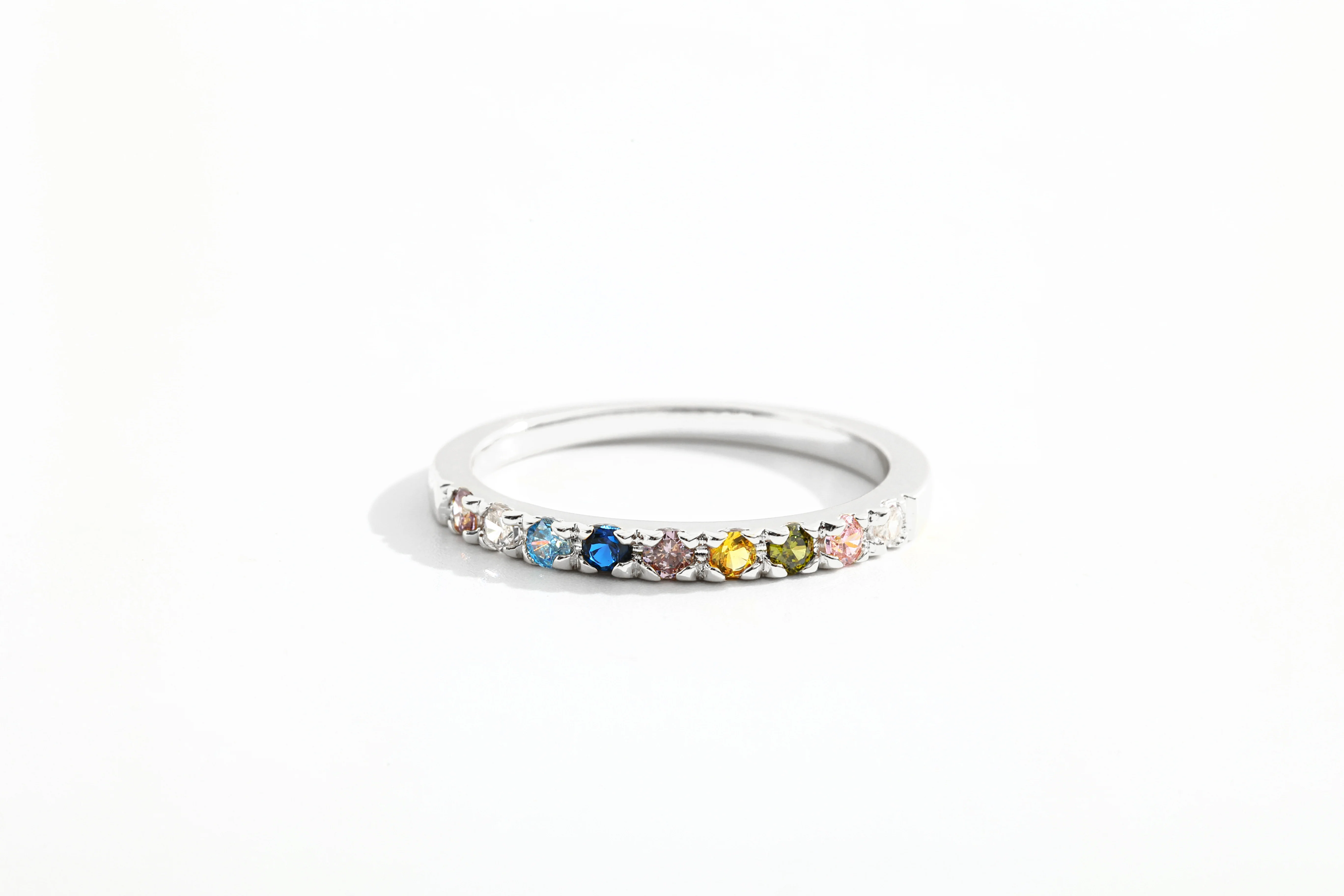 Dainty Stackable Birthstone Ring - Image 9
