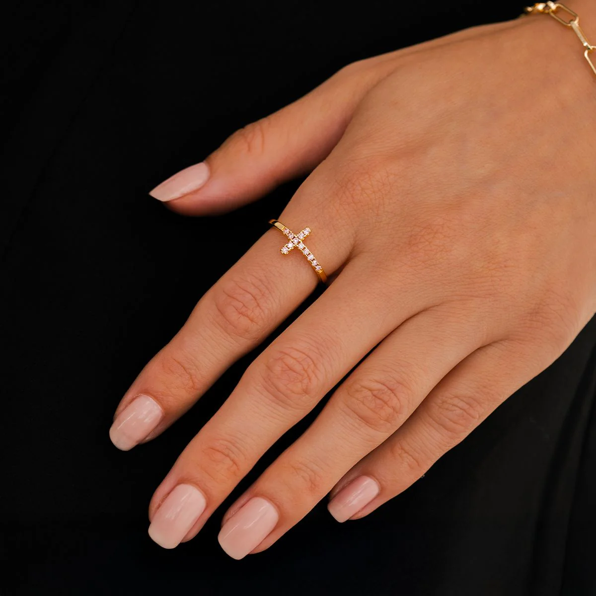 Diamond Cross Ring - Image 4