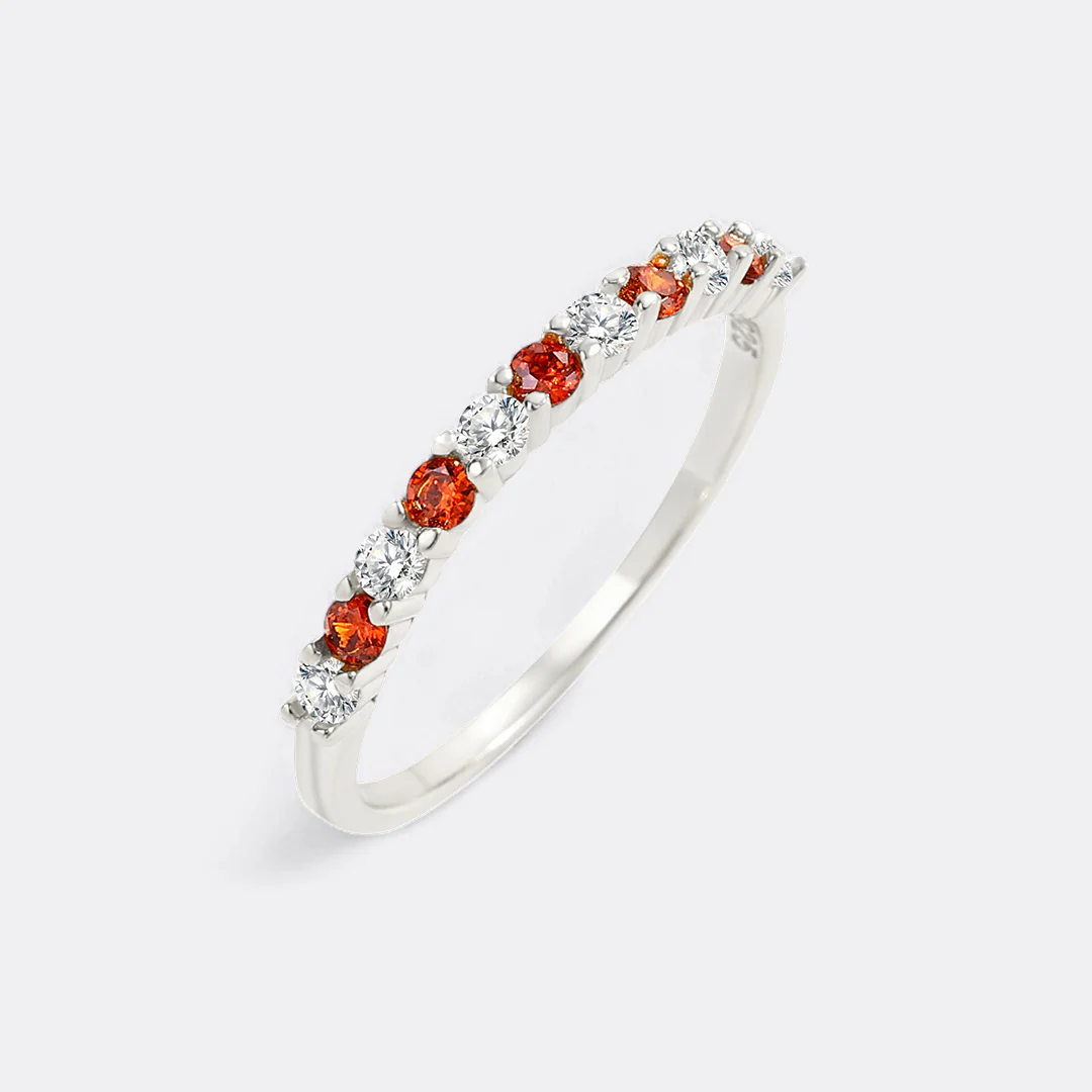 Diamond & Gemstone Stackable Ring - Image 28