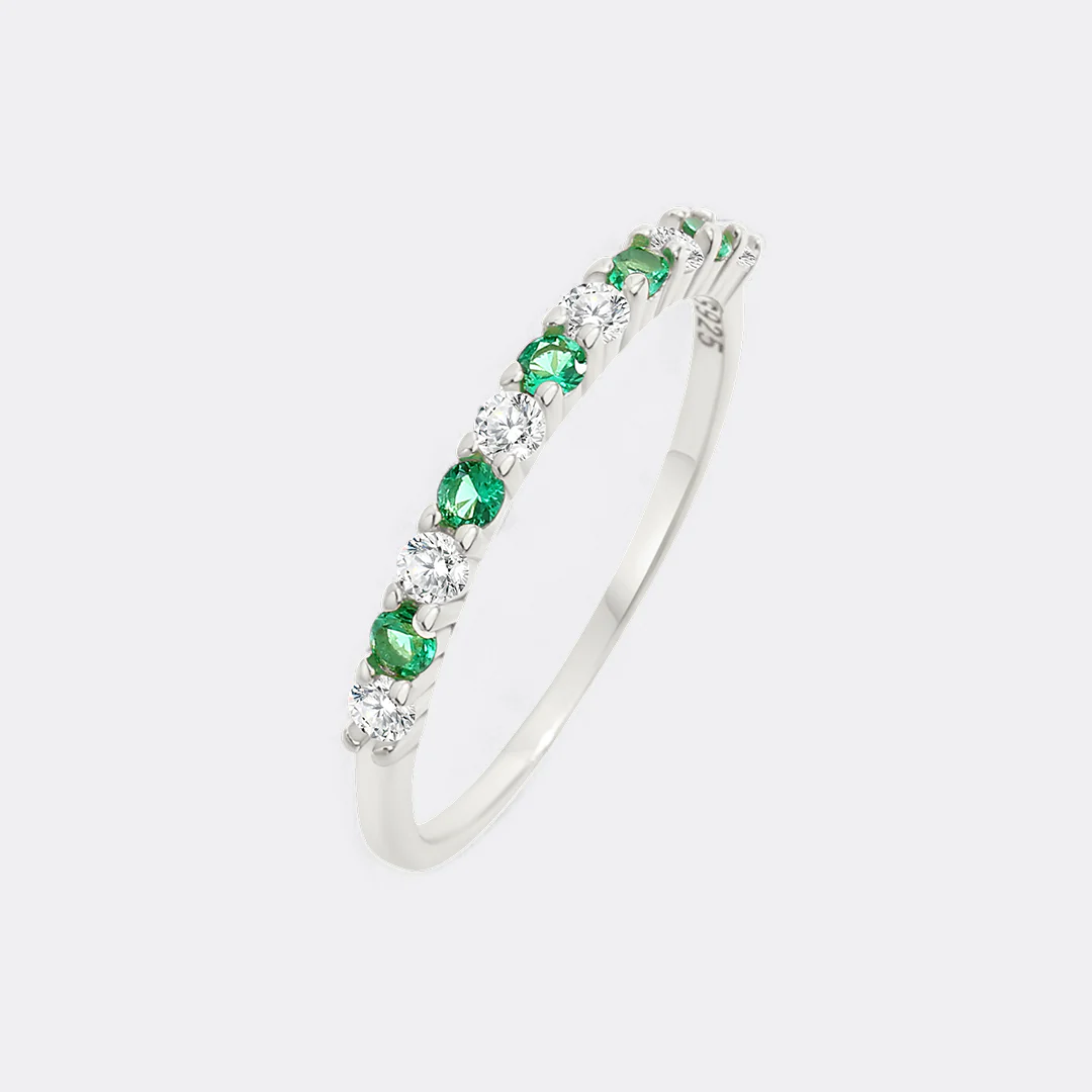 Diamond & Gemstone Stackable Ring - Image 32