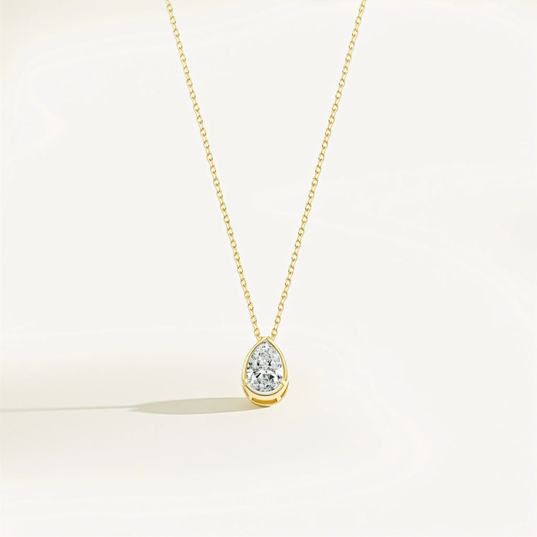 Diamond Teardrop Necklace - Image 15