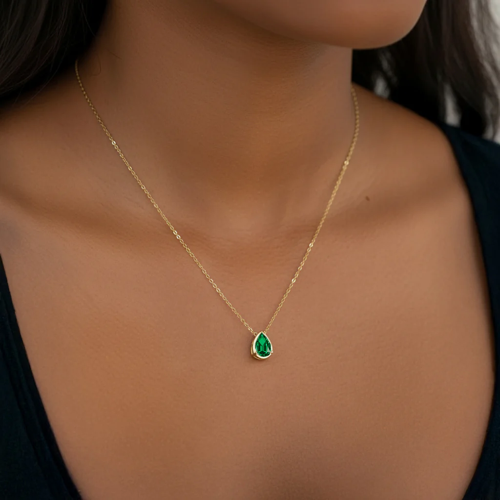 Diamond Teardrop Necklace - Image 16