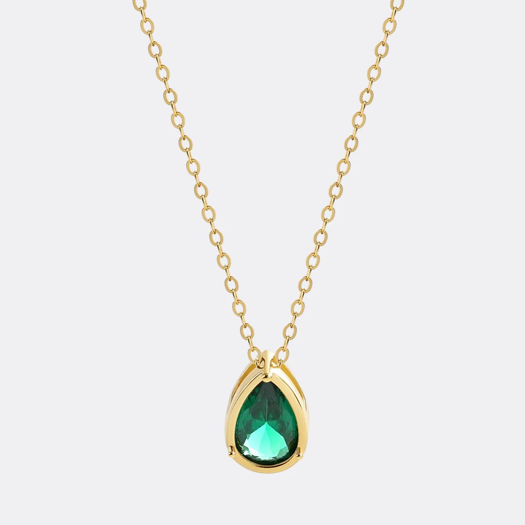 Diamond Teardrop Necklace - Image 9