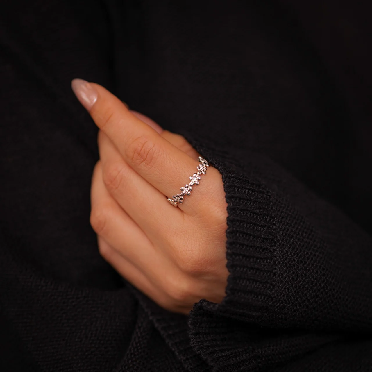 Diamonds & Daisies Eternity Ring - Image 8