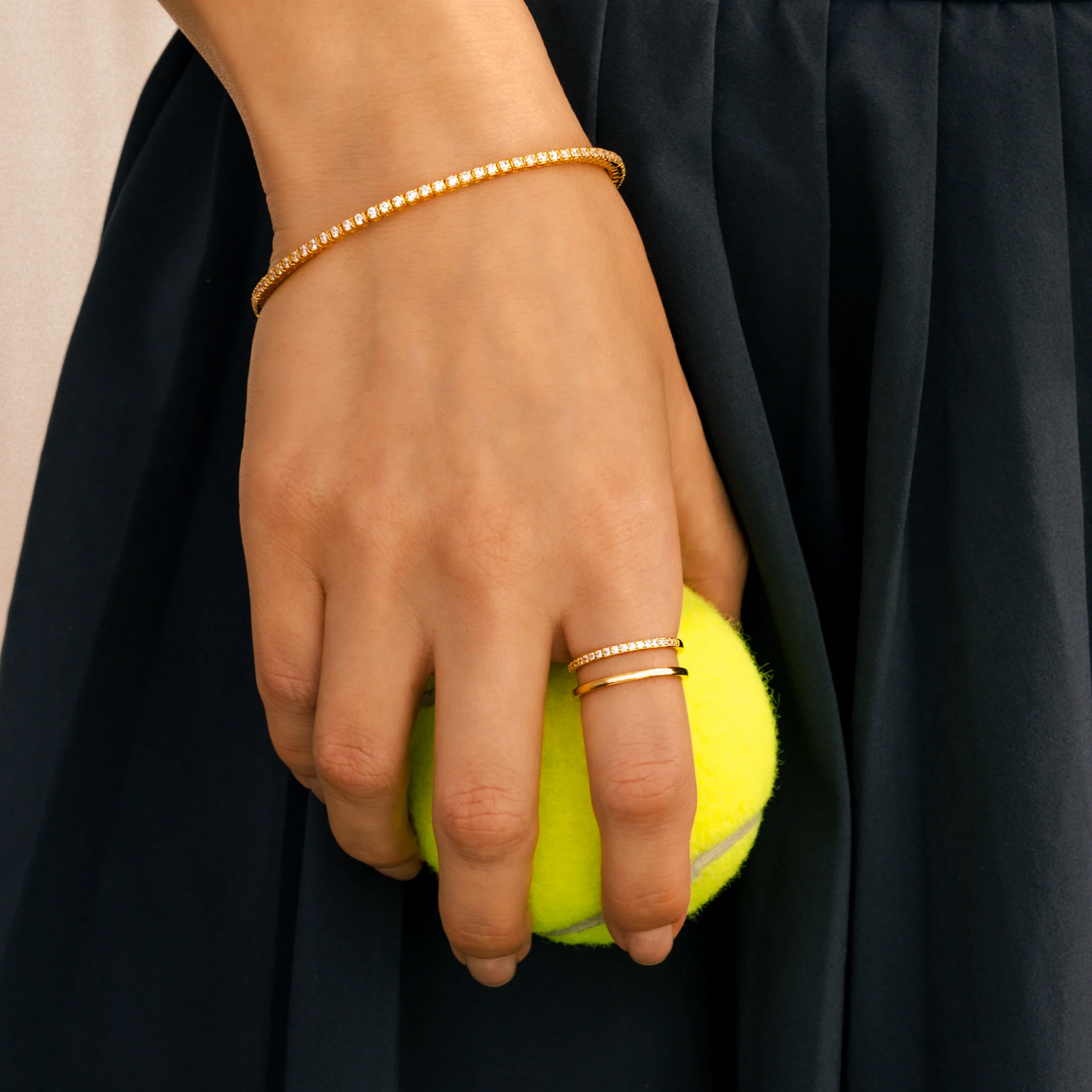 Double Band Pave Ring - Image 16