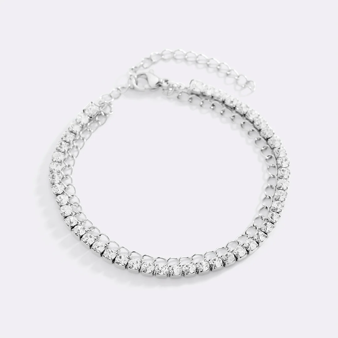 Double Chain Tennis Bracelet - Image 15
