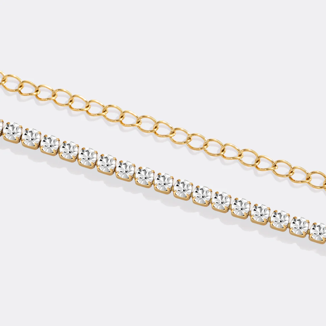 Double Chain Tennis Bracelet - Image 6