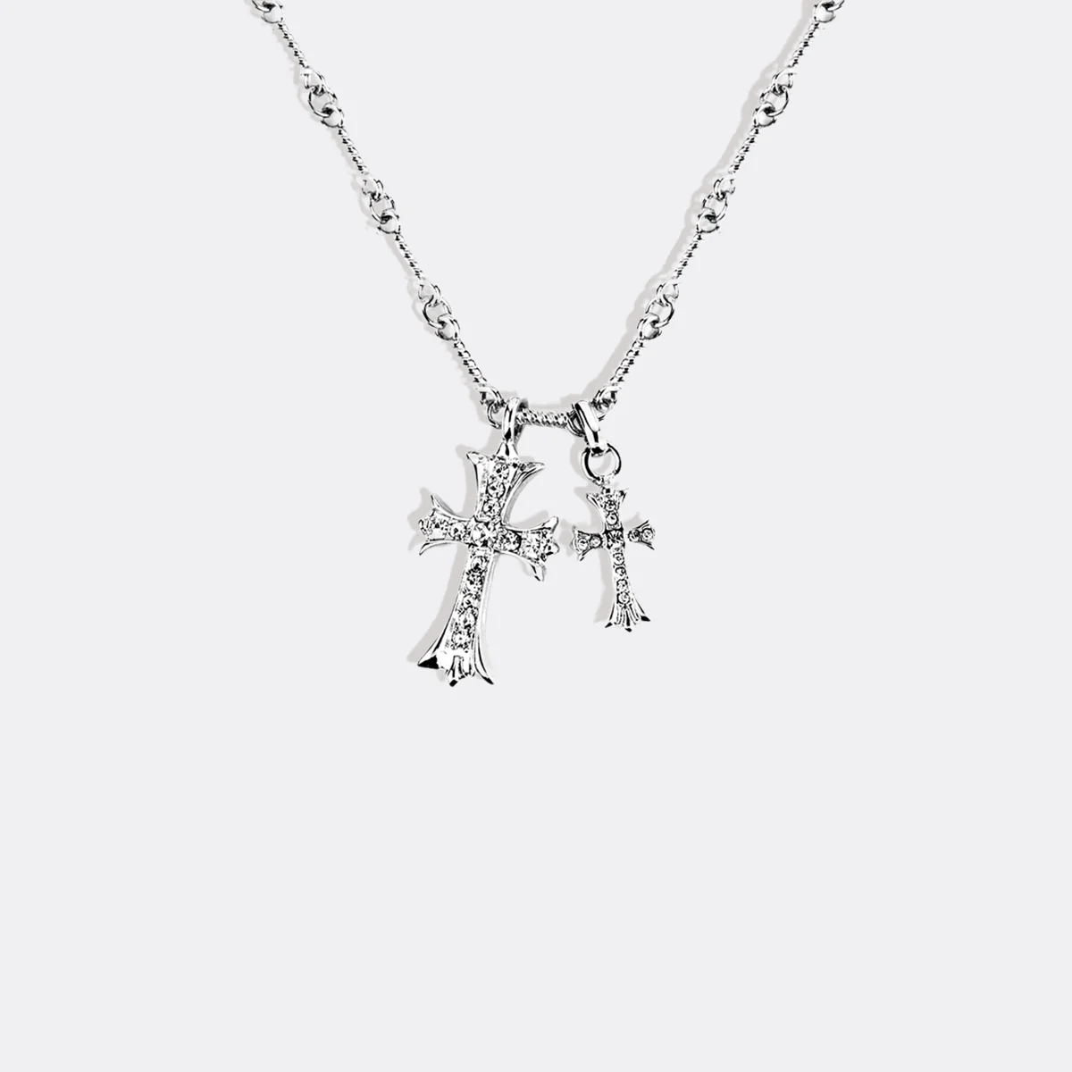 Double Cross Pendant Necklace - Image 25
